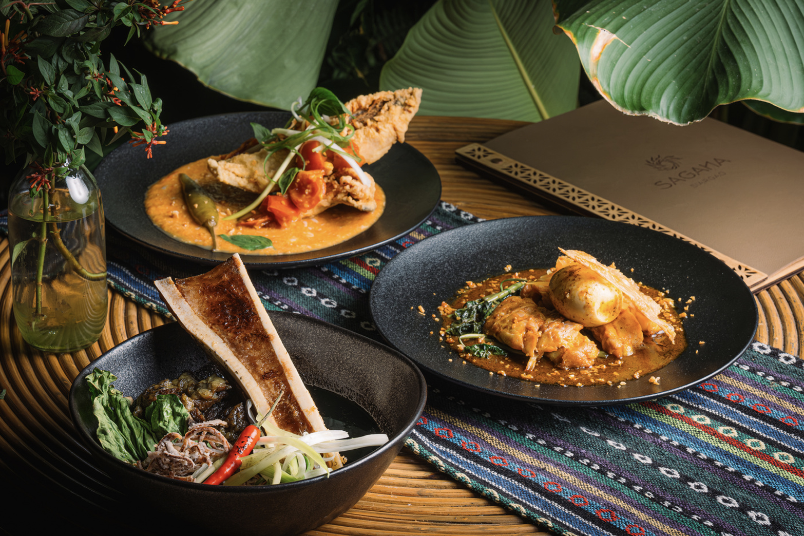 Dishes served at Sagana